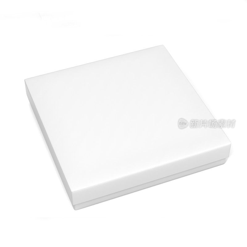白纸板包装空白薄包装盒模拟设计和模板。3 d渲染时插图